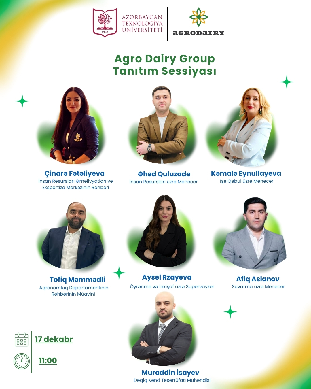Tələbələr “Agro Dairy” şirkətlər qrupu ilə tanış olacaq