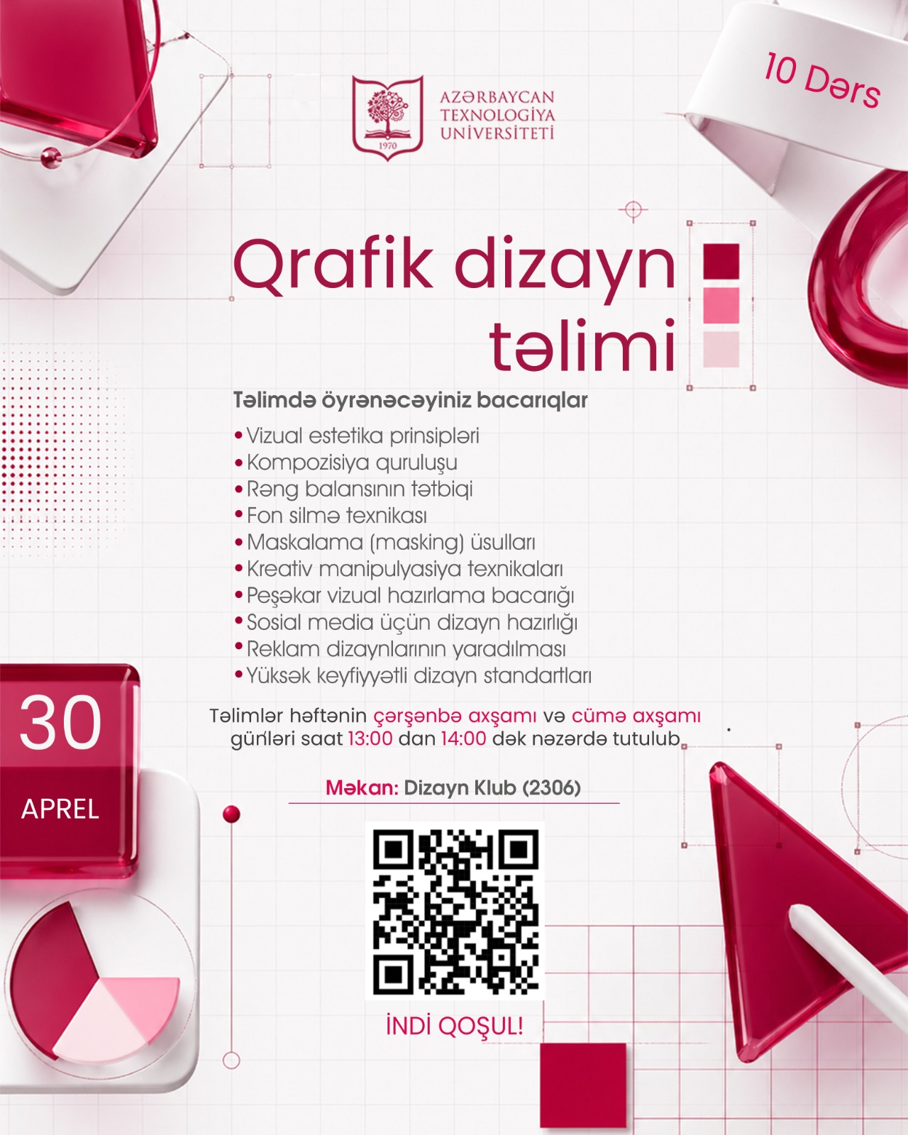 “Qrafik dizayn” təlimlərinə start verilir