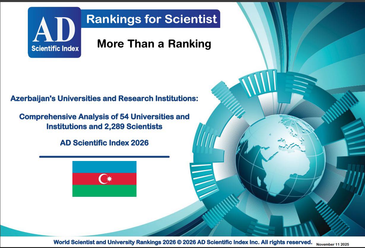 Azərbaycan Texnologiya Universiteti "AD Scientific Index 2026" reytinqində ölkə üçüncüsü oldu