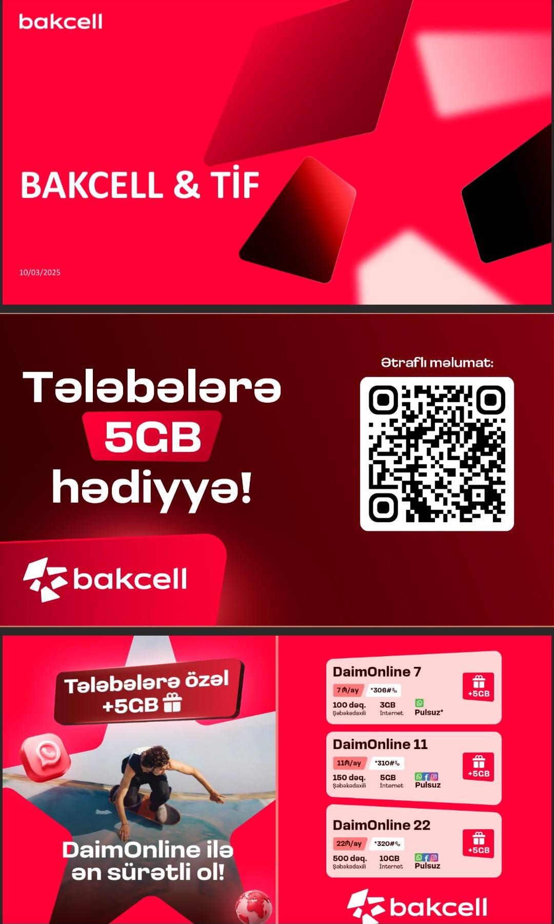 "Bakcell" Təhsilin İnkişafı Fondu (TİF) ilə birgə əməkdaşlığı çərçivəsində tələbələrlə görüş keçiriləcək