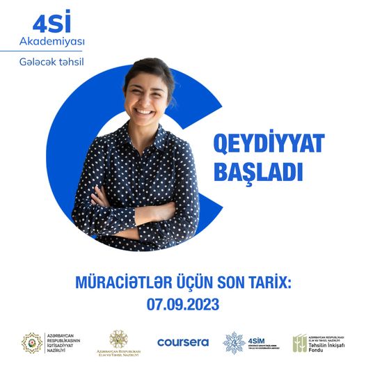 Dördüncü Sənaye inqilabı texnologiyaları üzrə bilik və bacarıqlarını artırmaq istəyənlərin nəzərinə