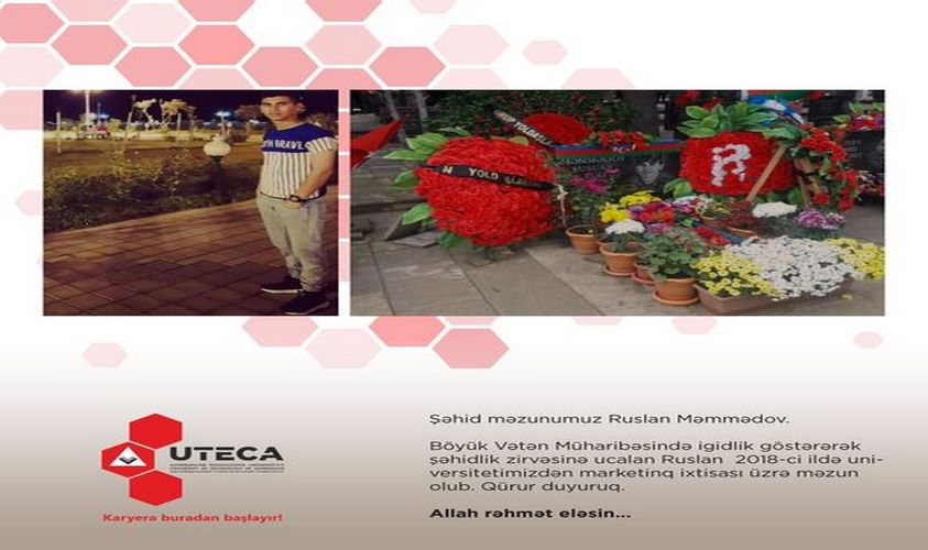 Şəhid məzunumuz Ruslan Məmmədov