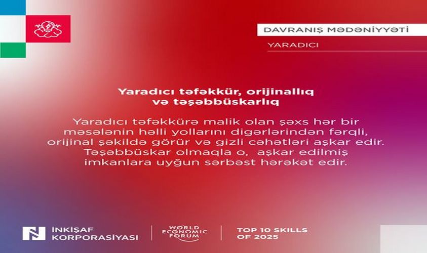 Yaradıcı təfəkkür, orijinallıq və təşəbbüskarlıq
