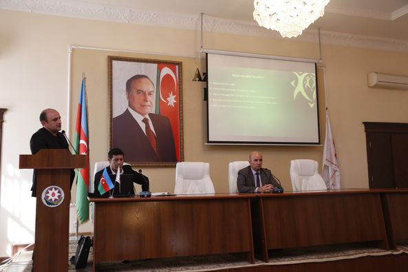 Gənclər Fondunun nümayəndələri Azərbaycan Texnologiya Universiteti tələbələri ilə görüş keçirib